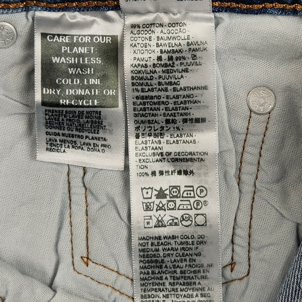 Levis 501 Curve Jeans Womens 27x30 Light Wash Straight Leg High Rise Denim NEW - Picture 5 of 9